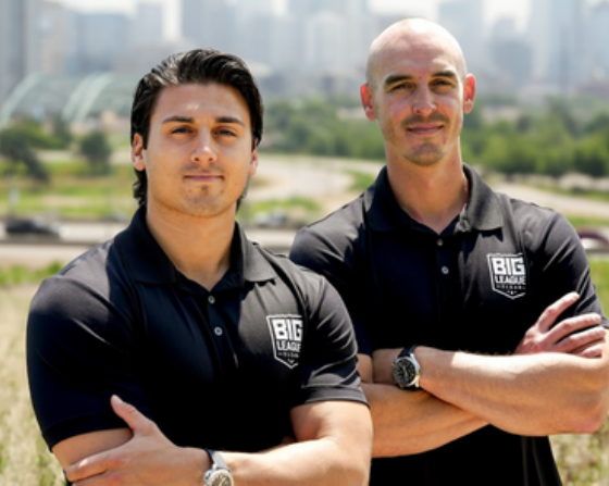 Matt Christou and Nash, co-founders of Big League Clean